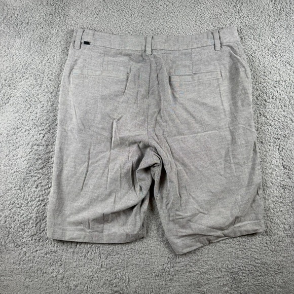 Lululemon Commission Shorts Mens 34 Qwick Oxford Relaxed Chino 11" Inseam Gray - Picture 6 of 9